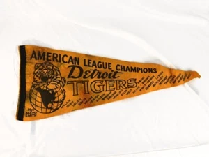 1968 Detroit Tigers American League Champions Pennant Baseball Original Vintage - Picture 1 of 9