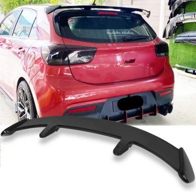 Carbon Fiber 52" Rear Trunk Spoiler Racing Wing PRO Style For Kia Rio Hatchback - Image 1 of 4
