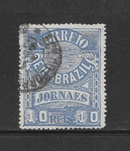 BRAZIL SCOTT P22 USED VF - 1890 10r ULTRA NEWSPAPER ISSUE - Picture 1 of 2