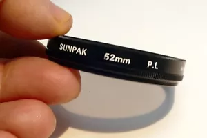 Sunpak 52mm Lens Filter PL Polar Polarizer - Picture 1 of 6