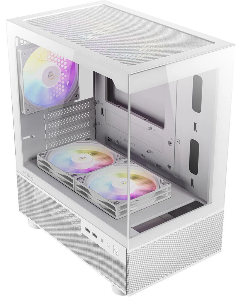Antec CX200M RGB Elite, mATX, 270 degrees view,White Gaming Case - Image 1 of 1