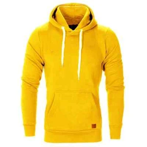 Autumn and winter fashion men's hoodie large size solid color pullover home - Picture 1 of 32