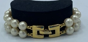 Monet Double Strand Pearl Bracelet - Picture 1 of 4