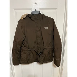 The North Face Damen HyVent Parka Jacke mit Kunstfellkapuze Größe L gebraucht - Bild 1 von 4
