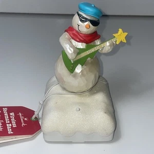 Hallmark Snowman Band Guitar Freddy Sound & Motion Wireless 2010 Tag VIDEO! - Picture 1 of 6