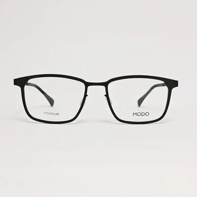 Gafas rectangulares de titanio ultraligeras para hombre MODO 4101 en negro mate | 54 mm Foto 1 de 4