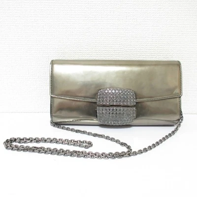 Sergio Rossi BORSE HARD CLUTCH ChainShoulder Bag, Bronze Women USED - Image 1 of 4