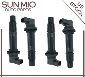 4Pcs Ignition Coil Pack For Yamaha MT-07 1WS YZF-R1 R6 RJ15 RX1 Vmax 1700 F6T558 - Picture 1 of 10