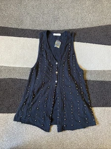 We The Free Damen-Tanktop grau Nieten/Perlen neu ohne Etikett Größe XS - Bild 1 von 8