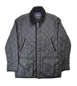 Polo Ralph Lauren Beaton schwarze gesteppte Bomberjacke Herren Größe Large L - Bild 1 von 10