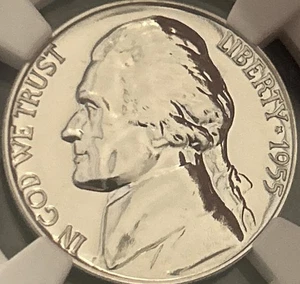 Virtually Perfect 1955 Jefferson Nickel PF-69 NGC, Free Shipping - Picture 1 of 3