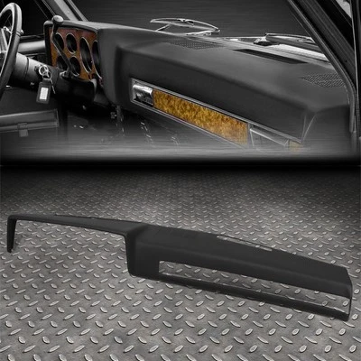 FOR 81-91 CHEVY GMC C/K/V/R BLAZER OE STYLE MOLDED DASH CAP COVER OVERLAY BLACK - Image 1 of 4