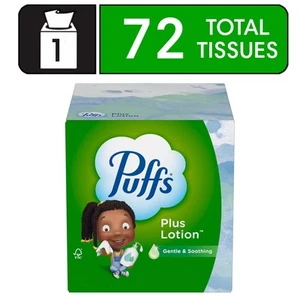 Puffs Plus Loción Tejido Facial 1 Mega Cubo Caja 72 Pañuelos por Caja - Imagen 1 de 11