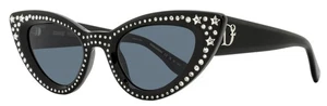 Dsquared2 Crystal Cat Eye Sunglasses D2 0092/N/S 807IR Black 51mm - Picture 1 of 3