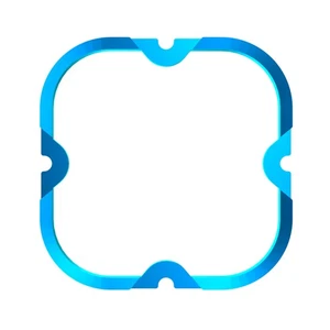 KC HiLiTES for FLEX ERA 4 Color Bezel Ring Blue (ea) - Picture 1 of 5
