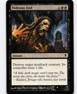 Hideous End C Zendikar 98 ZEN - Picture 1 of 2