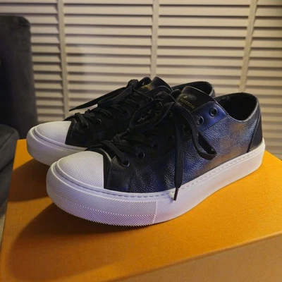 Louis Vuitton Tattoo Line Sneakers Damier US 8.5 Excellent Used No Box - Image 1 of 4