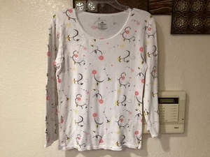Indera Floral Algodón Térmico Raschel Tejido Elástico L/S Floral 36”Cx24”L Talla Grande - Imagen 1 de 5