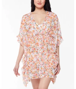 Jessica Simpson SUNSET MULTI Verano Sueño Estampado Caftán Encubrimiento Talla XL - Imagen 1 de 4