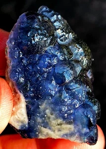 52,5 g ¡Top! Fantástico espécimen de cristal de fluorita cúbica azul natural ie3132 - Imagen 1 de 15