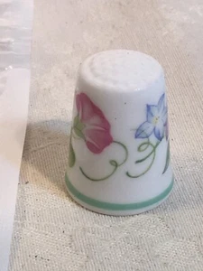 Royal Worcester Morning Glory THIMBLE- Made in England - Picture 1 of 5