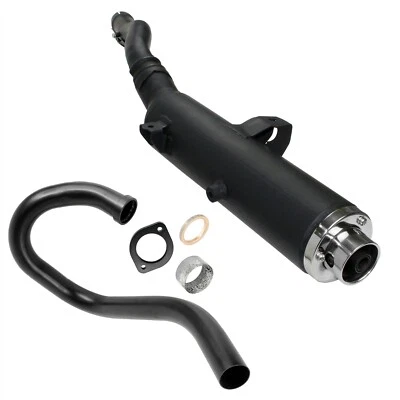 Exhaust Muffler and Pipe w/ Gaskets fits Yamaha Raptor 350 YFM350R 2004 - 2013 - Imagem 1 de 4