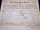1945 MAR 10 NEW YORK TIMES - 1ÈRE & 3D ARMÉES PIÈGE 5 DIVISIONS NAZIES - NT 382