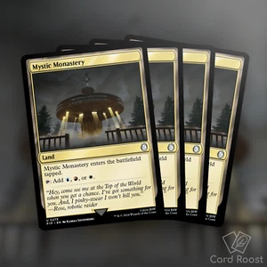 MTG Magic x4 Mystic Monastery 0275 Universes Beyond: Fallout PIP Playset - Picture 1 of 1