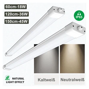 LED Feuchtraumleuchte Wannenleuchte Werkstattlampe Keller 60/120/150CM IP65 - Bild 1 von 13