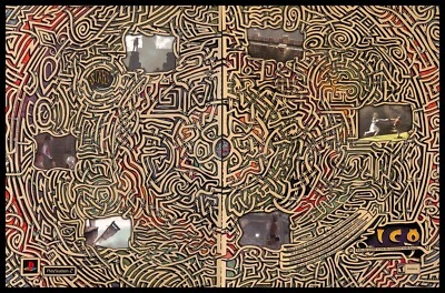 2001 ICO Retro Video Game PRINT AD PS2 Maze Puzzle Japanese Promo Art - Image 1 of 2