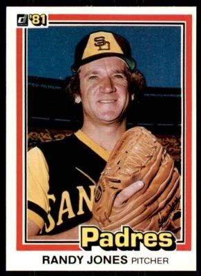 1981 DONRUSS RANDY JONES . SAN DIEGO PADRES #122 - Image 1 of 2