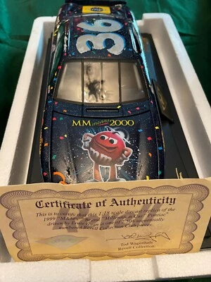 Ernie Irvan 1:18 Scale Diecast 1999 M&M's Millennium Pontiac Revell w/COA NEW - Image 1 of 4