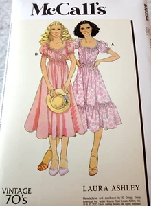 Vestido envolvente retro vintage años 70 patrón McCalls Laura Ashley M8358 talla Miss & Plus - Imagen 1 de 9