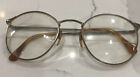 Vintage Giorgio Armani 132 750 Gold Tone Tortoise Shell Wire Frame Glasses Italy