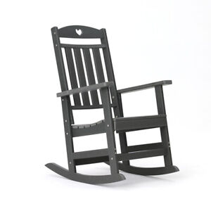 High Back Plastic Rocking Chair Outdoor Indoor Porch Patio Rocker Chairs Home