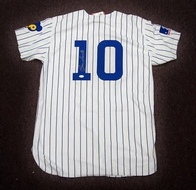 RON SANTO Signed Mitchell & Ness 1969 Throwback Chicago Cubs Jersey JSA COA - Image 1 of 4