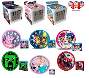 Cartoon Characters, Alarm Clock Digital LED, Wall Clock bedroom - Picture 1 of 46