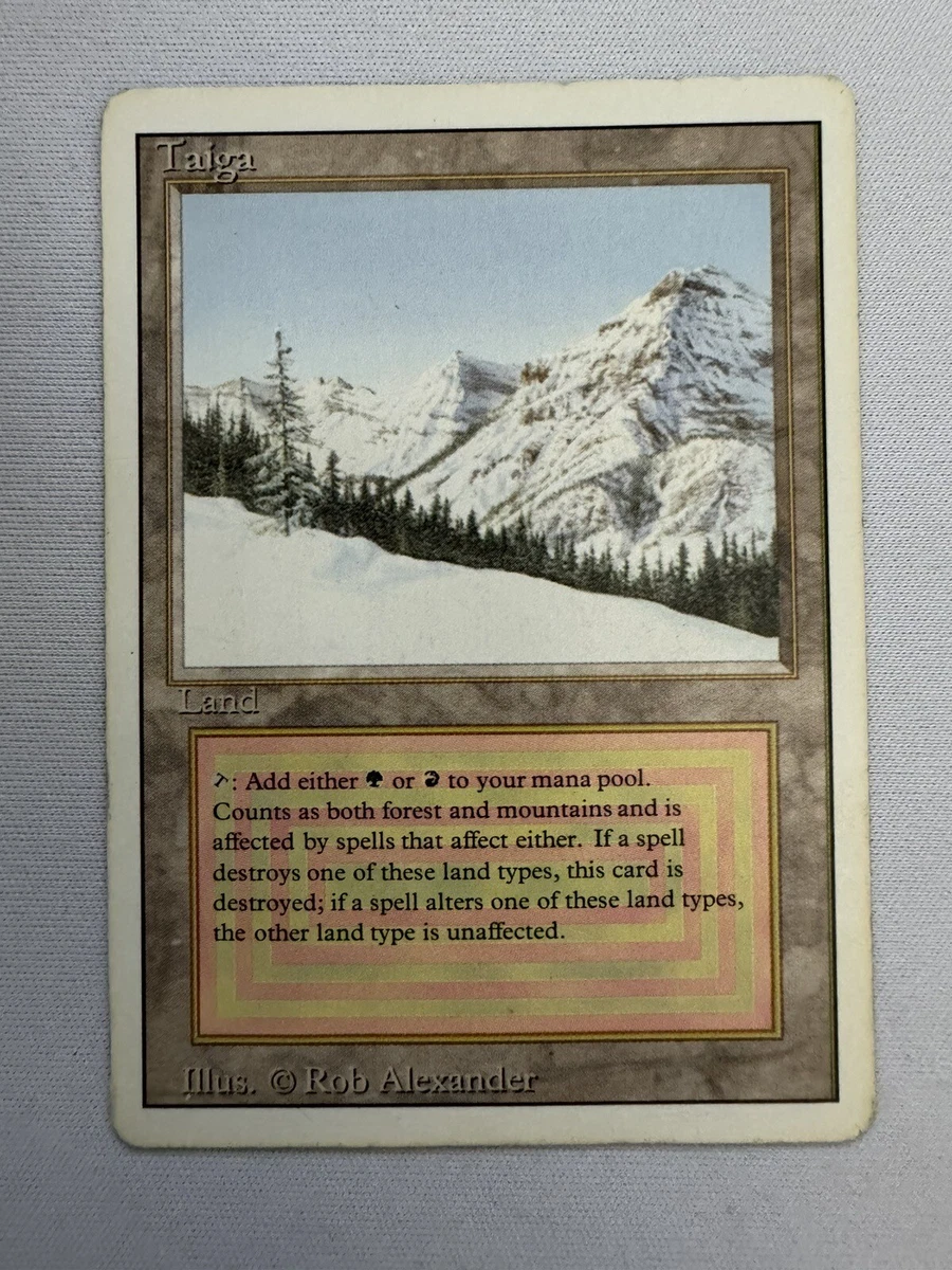 Taiga (Magic: The Gathering) Land Magic: The Gathering Trading