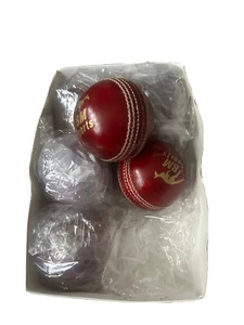 Cricket Hartball Leder Schlägerbälle Handarbeit 60 über Match Top Qualität 1 - Bild 1 von 10