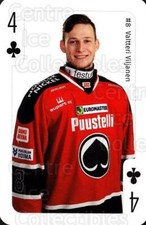 2016-17 Finnish Porin Assat Playing Card #42 Valtteri Viljanen