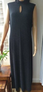 Ronni Nicole Full Length Dress Keyhole Neckline Maxi Dress. Black Uk 16. - Picture 1 of 4