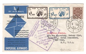 EIRE IRELAND 1939 Cover *IMPERIAL AIRWAYS* FIRST FLIGHT USA Father Mathew MA1772 - Picture 1 of 10