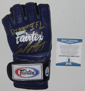 CARLOS NEWTON SIGNED AUTO'D FAIRTEX MMA GLOVE BAS COA IFL DRAGONS UFC PRIDE B - Picture 1 of 3
