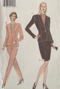 NEW RARE1995 VERY EASY VERY VOGUE JACKET SKIRT & TROUSERS PATTERN 9320 18-22 - Picture 1 of 3