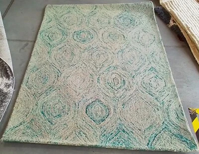 Alfombra Mancha Trasera Marfil/Azul Mar 4'-0" x 6'-0" Precio Reducido 1172763267 IKT631A-4 Foto 1 de 3