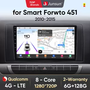 128GB Android13 Autoradio Für Smart Fortwo 451 2010-2015 Apple CarPlay GPS Navi - Bild 1 von 14