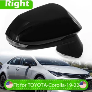Espejos retrovisores para Toyota Corolla 2020-2022 lado derecho del conductor térmicos con luz de señalización derecha - Imagen 1 de 12