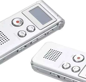 Digital Voice Recorder 8GB Portable Dictaphone MP3 Sound Recorder Silver - Picture 1 of 7