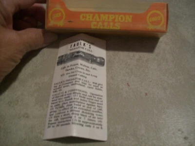 Faulk's P-60 Predator Wooden Call - Box and instructions only - Image 1 of 4