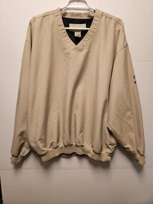 Cortavientos Cutter & Buck Cuello en V Grande Pull Over Beige Azul Talla XL Foto 1 de 4
